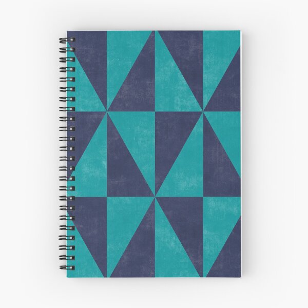 Item preview, Geometric Triangle Pattern - Turquoise, Blue Concrete designed and sold by Zoltan Ratko.