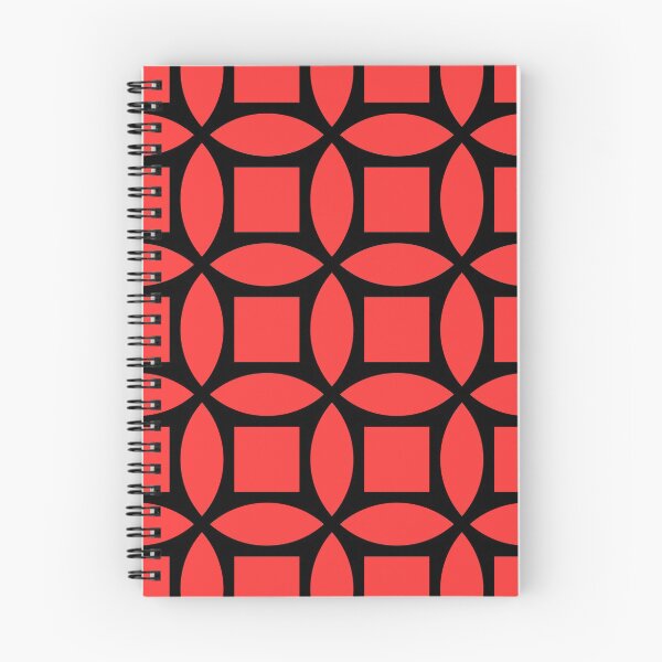 Item preview, Geometric Pattern: Intersect Square: Black/Red designed and sold by Red Wolf.