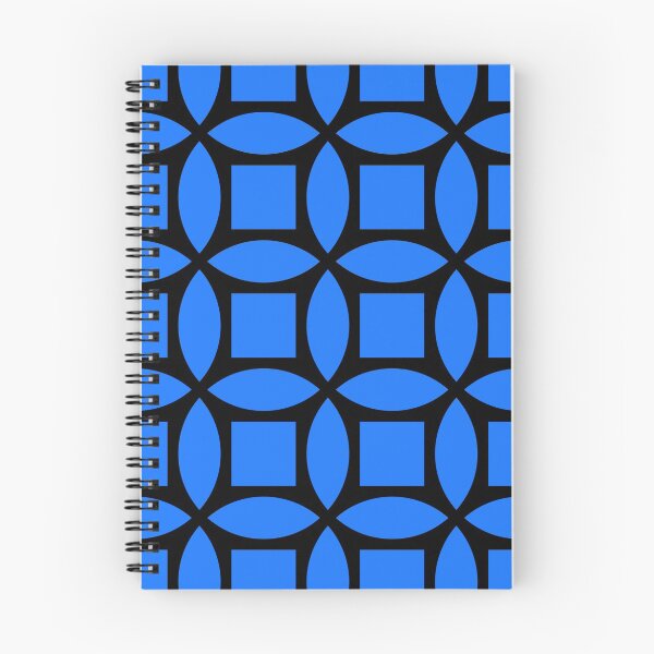 Item preview, Geometric Pattern: Intersect Square: Black/Blue designed and sold by Red Wolf.