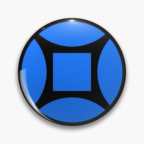 Item preview, Geometric Pattern: Intersect Square: Black/Blue designed and sold by Red Wolf.