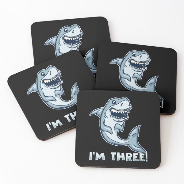Item preview, I'm Three - Shark Boy 3rd Birthday T-Shirt designed and sold by biNutz.