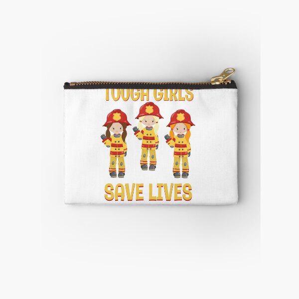 Item preview, Tough Girls Save Lives female firefighter  designed and sold by ToniaKroeger.