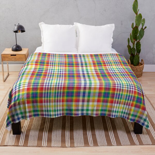 Aperçu de l'œuvre Rainbow Glen Plaid Tartan Pattern créée et vendue par Siu-Hong Mok.