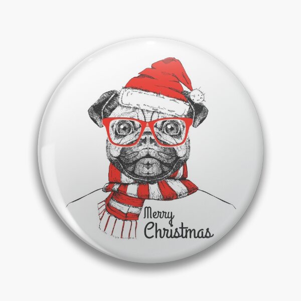Item preview, Merry Christmas Pug designed and sold by kief-clothes.