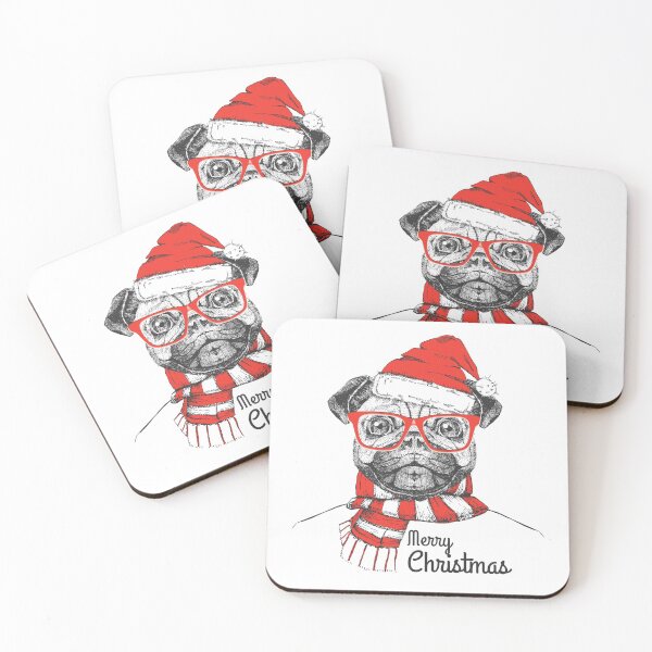 Item preview, Merry Christmas Pug designed and sold by kief-clothes.