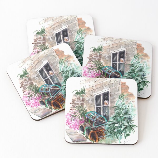 Item preview, Lobster Traps In Runswick Bay designed and sold by Goodaboom.