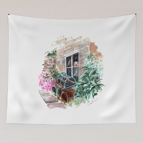 Item preview, Lobster Traps In Runswick Bay designed and sold by Goodaboom.