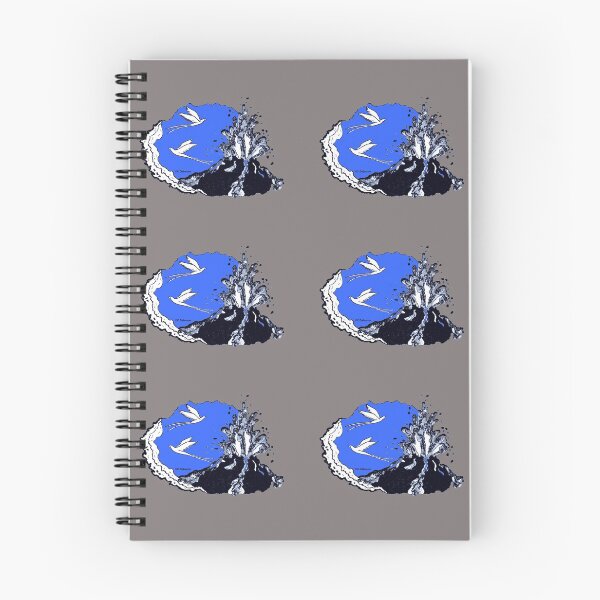 Item preview, Reunion Island. Piton de la Fournaise in blue designed and sold by Catherine Debusne.