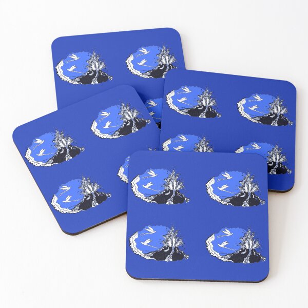 Item preview, Reunion Island. Piton de la Fournaise in blue designed and sold by Catherine Debusne.