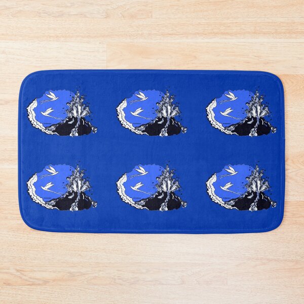 Item preview, Reunion Island. Piton de la Fournaise in blue designed and sold by Catherine Debusne.