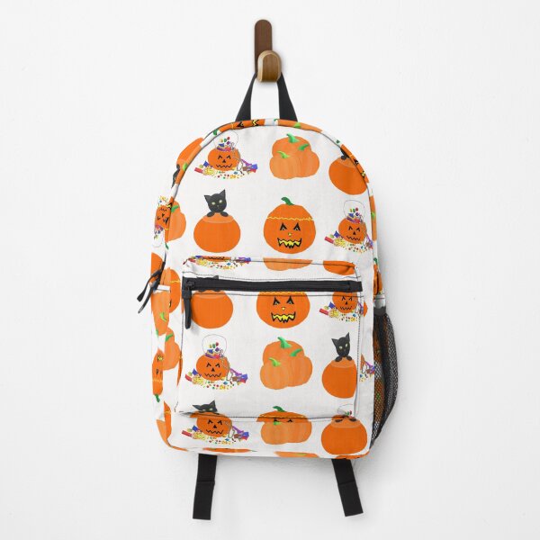 Item preview, Halloween Pumpkins, Candy and Black Cat (White Background) designed and sold by ArtByLM.