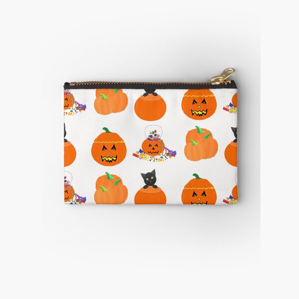 Item preview, Halloween Pumpkins, Candy and Black Cat (White Background) designed and sold by ArtByLM.