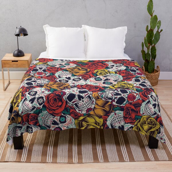 Item preview, Sugar Skull with Roses designed and sold by Found Dream.
