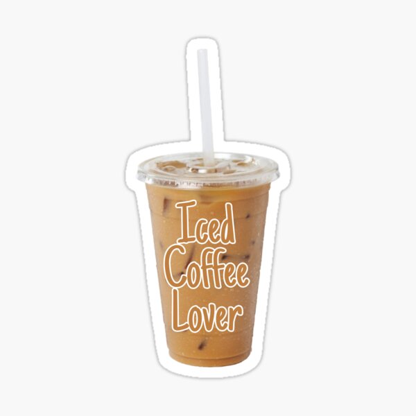 Item preview, Iced coffe lover sticker  designed and sold by Stickers Trendzz.
