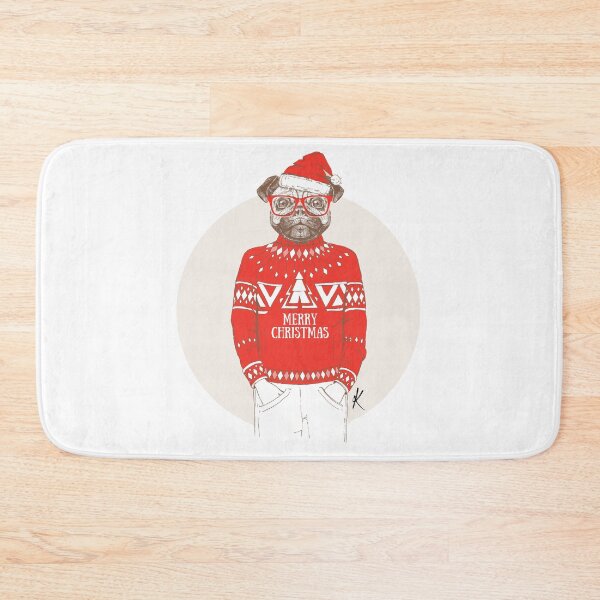 Item preview, Shy Merry Christmas Pug designed and sold by kief-clothes.