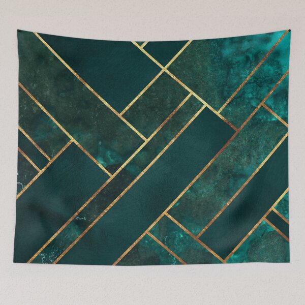 Item preview, Green Gold Geometric designed and sold by MA DESIGNS.