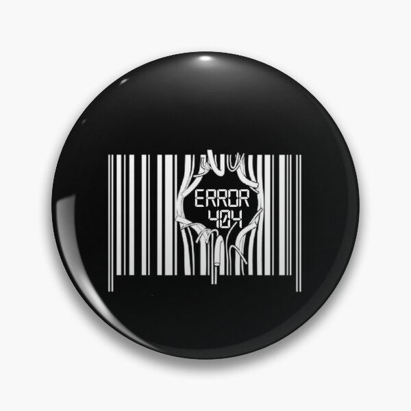 Item preview, Error 404 Barcode On Black designed and sold by clubtee.