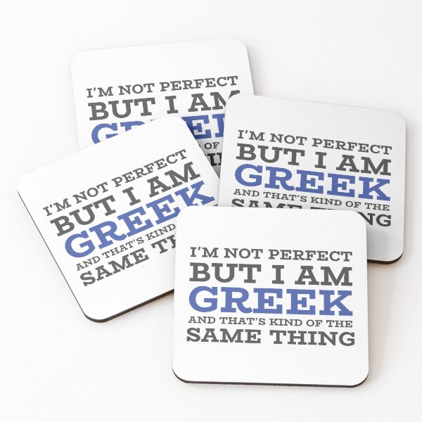 Item preview, I'm not perfect but I'm Greek! designed and sold by TheStudioBee.