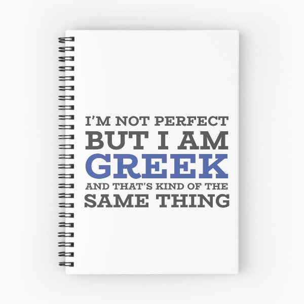 Item preview, I'm not perfect but I'm Greek! designed and sold by TheStudioBee.