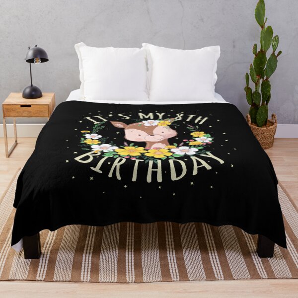 Item preview, It's My 8th Birthday Princess Girl 8 Years Old Deer Lover design designed and sold by Grabitees.