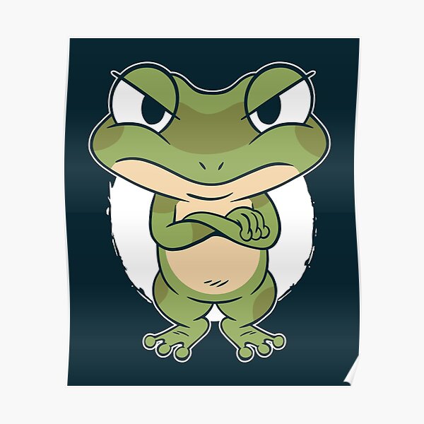 Funny Frogs Posters Redbubble - valentines frog prince roblox