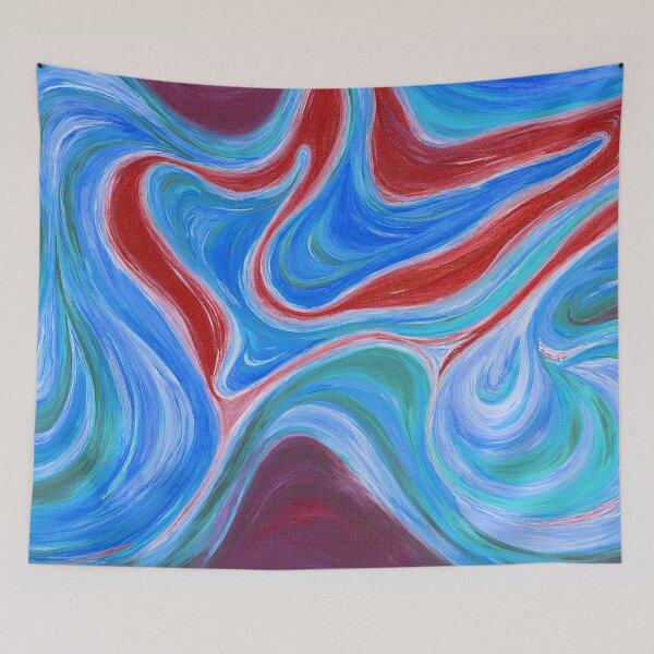 Item preview, Silting up a bay - blue-red version designed and sold by Psychopeeet.