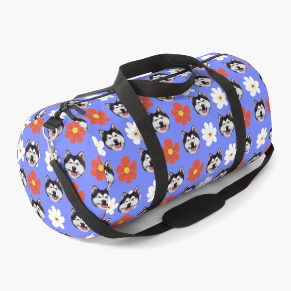 Item preview, siberian husky dog flower cute face mask designed and sold by alaechamlal.