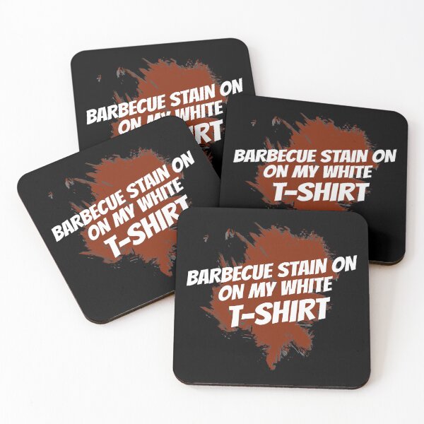 Item preview, Barbecue stain on my white tee shirt, BBQ, barbecue, barbecue near me designed and sold by T-DESIGNEDZ.