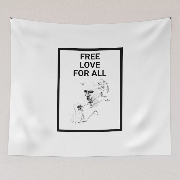 Item preview, Free love everybody, for humans, animals and every other living being. designed and sold by Smurfypixels.
