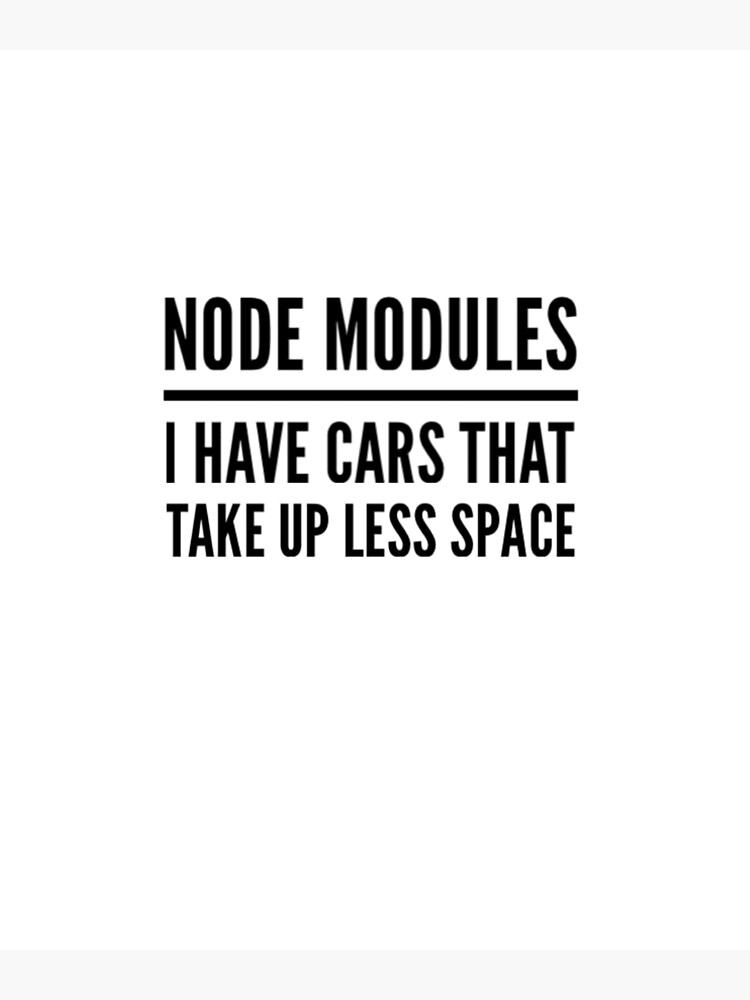Thumbnail 2 of 2, Greeting Card, Node Modules Cars designed and sold by Coding-Shirts.