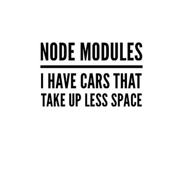 Artwork thumbnail, Node Modules Cars by Coding-Shirts