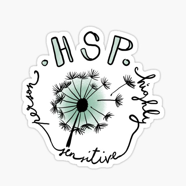 HSP - Highly Sensitive Person - Dandelion Sticker