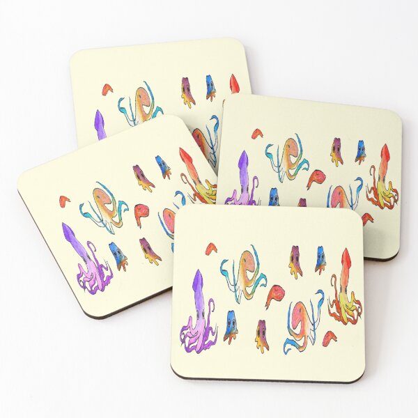 Item preview, Cephalopod Sea animals pastel designed and sold by NancyArtDesigns.