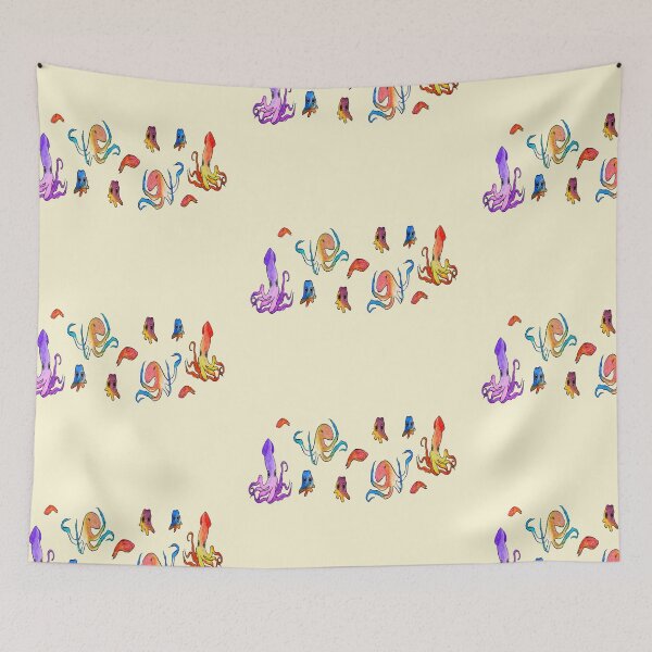 Item preview, Cephalopod Sea animals pastel designed and sold by NancyArtDesigns.
