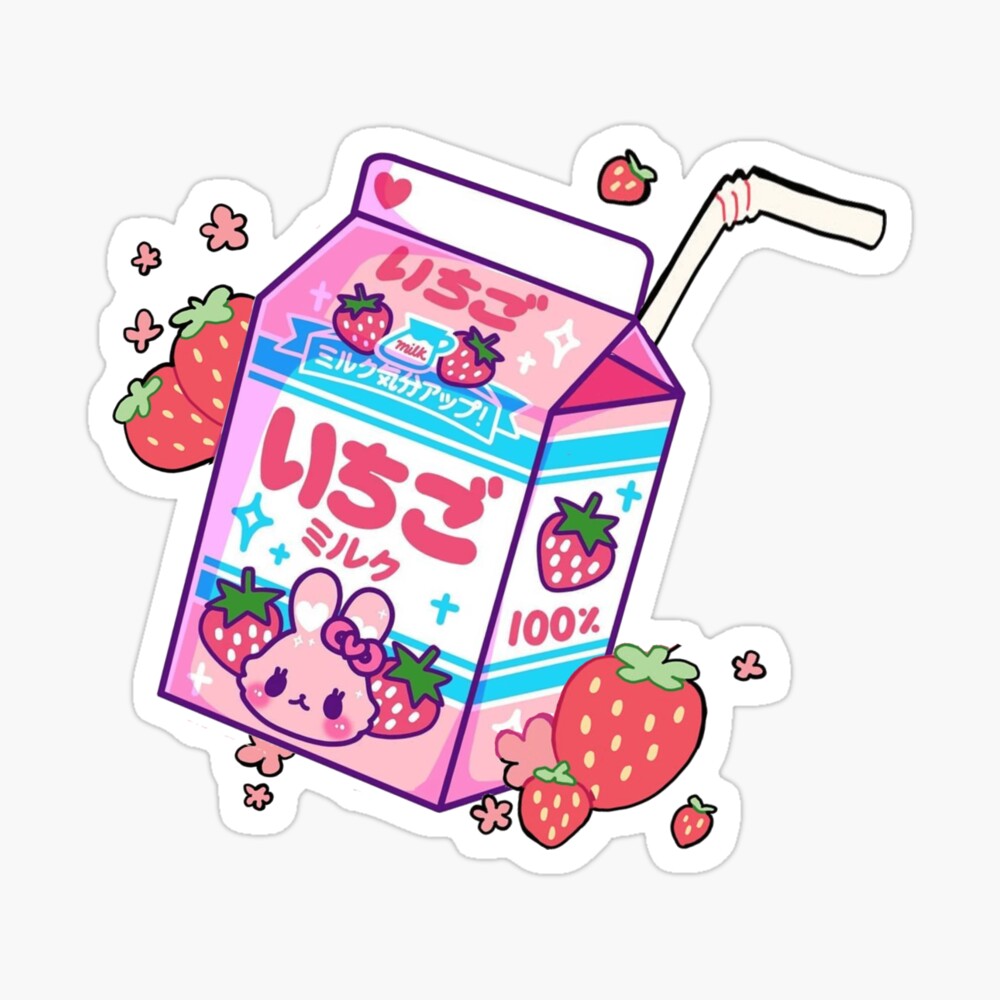 Strawberry Milk Poster For Sale By Misoraa Redbubble