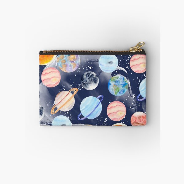 Item preview, Planets | Watercolor | Navy Texture designed and sold by Harpley Design Studio.