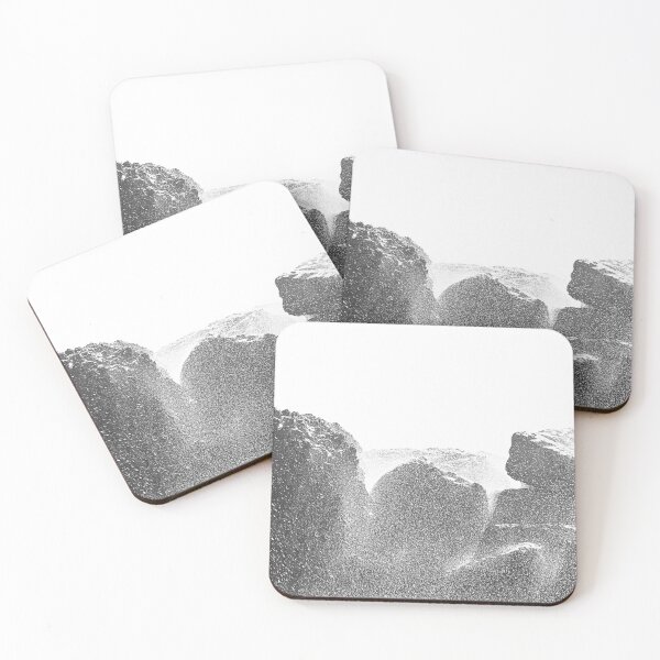 Item preview, Seashore Rocks Sea Foam Shower Coastal Abstract  designed and sold by Anna Lemos.
