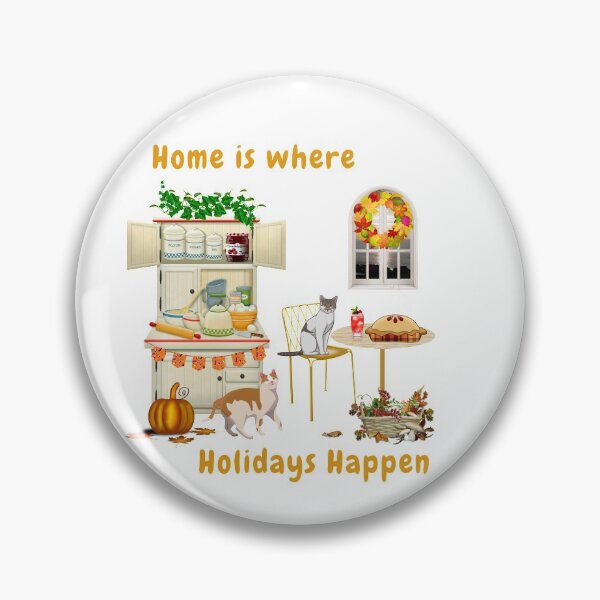 Item preview, Home is where holidays happen - a Thanksgiving kitchen in white designed and sold by DAscroft.