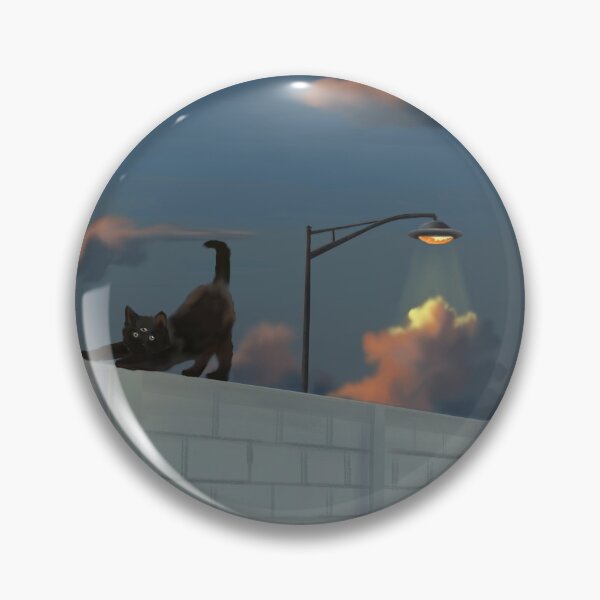 Item preview, Alien cat and a UFO lamppost designed and sold by artstheticN.