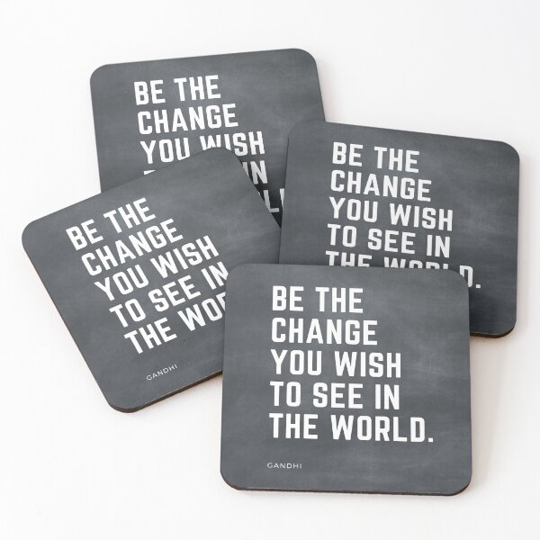 Item preview, Gandhi Famous Quote, Chalkboard quote designed and sold by TyronMorgan.