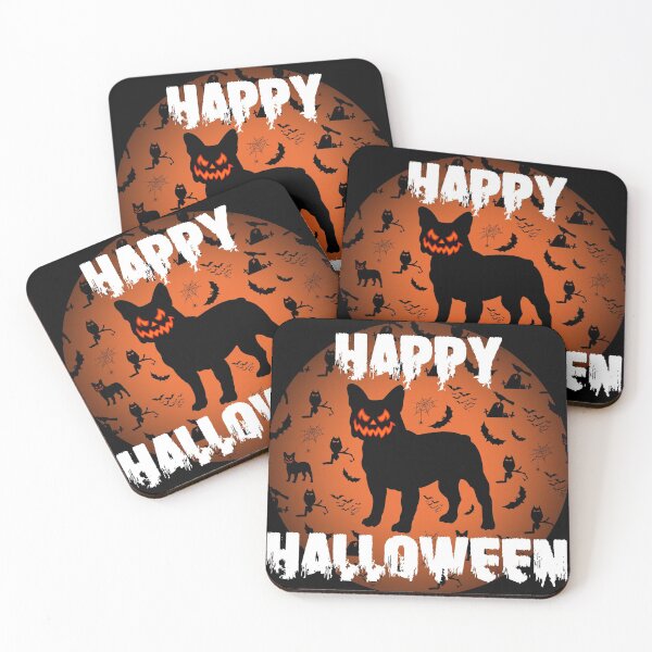 Item preview, Happy Halloween French Bulldog, Frenchie Halloween designed and sold by FunShirtDesigns.
