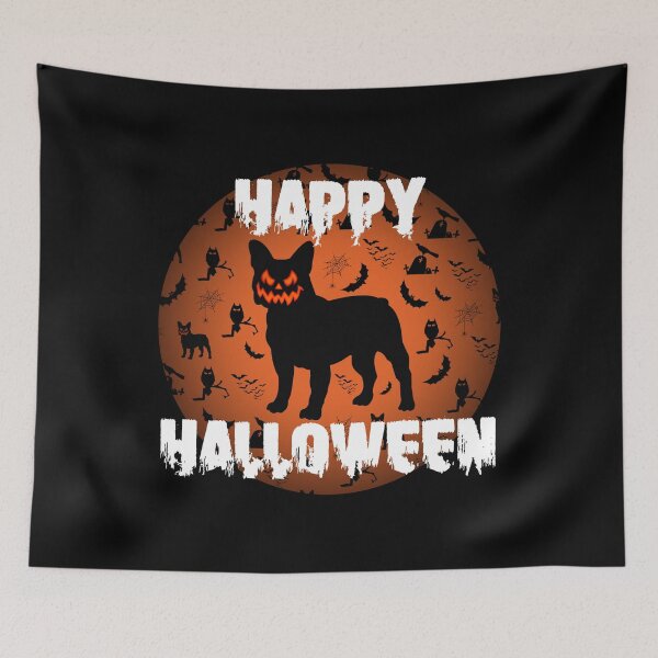 Item preview, Happy Halloween French Bulldog, Frenchie Halloween designed and sold by FunShirtDesigns.