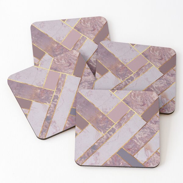 Item preview, Purple and Pink Gold Compilation Geometric designed and sold by MA DESIGNS.