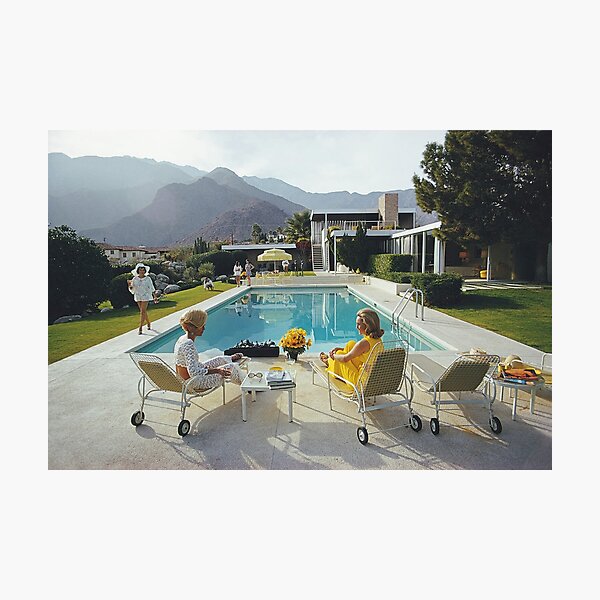 Poolside Glamour by slim aarons Photographic Print