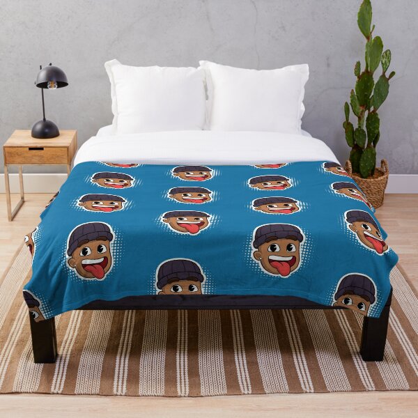 Roblox Face Throw Blankets Redbubble - big head mesh roblox