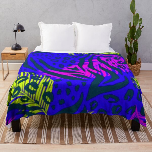 Item preview, Colorful Abstract Animal Print Pattern in Blue Pink and Green designed and sold by Paulele.