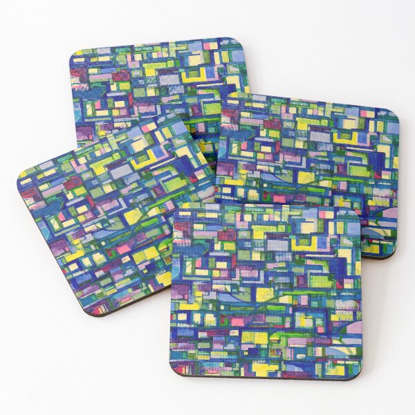 Item preview, Blue grid designed and sold by MuloaniArt.