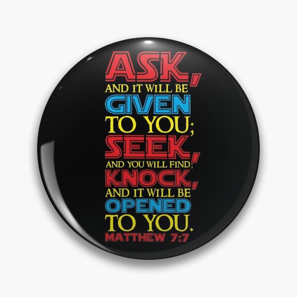 Item preview, Matthew 7:7 designed and sold by plushism.