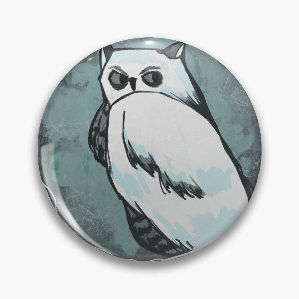 Item preview, Nocturnal Gothic/Spooky White Owl designed and sold by Neroaida.