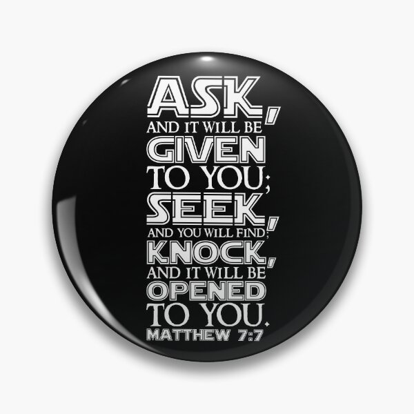 Item preview, Matthew 7:7 designed and sold by plushism.